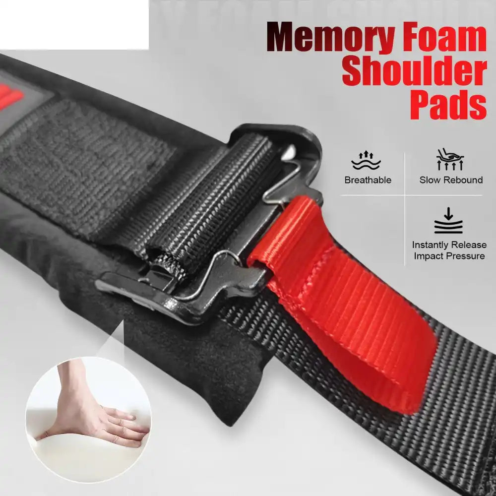 Universal 2ââ Wide 4 Point Buckle Racing Seat Belt Harness Nylon Black
