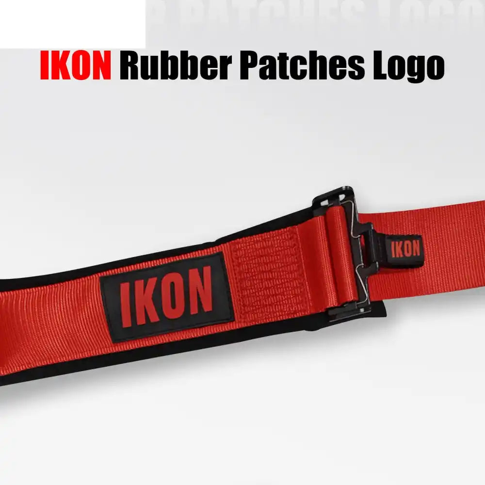 Universal 3ââ Wide 4 Point Buckle Racing Seat Belt Harness Nylon Red