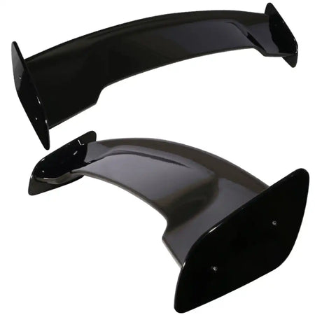 Universal 57In GT Style Gloss Black Trunk Spoiler LED Brake Light ABS