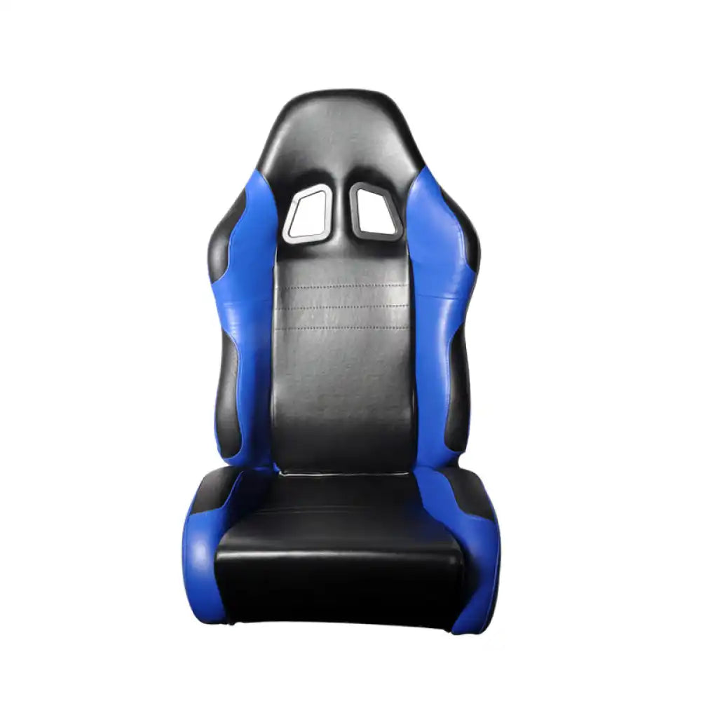 Universal Black Blue PVC Leather Passenger Side Racing Seats Slider