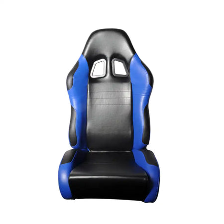 Universal Black Blue PVC Leather Passenger Side Racing Seats Slider