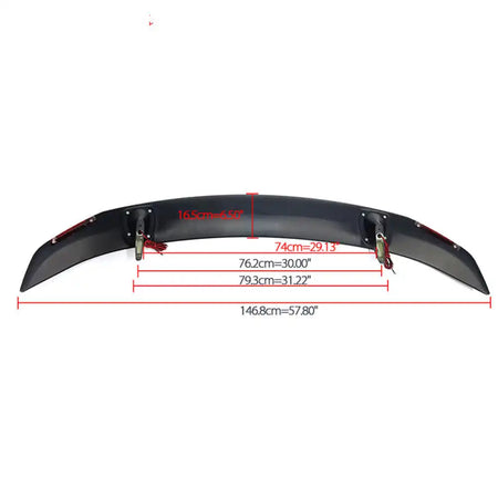 Universal Fit 2 Post Rear Spoiler Wing W/ LED Turn Signal Light ABS