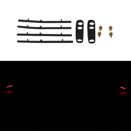 Universal Fit 2 Post Rear Spoiler Wing W/ LED Turn Signal Light ABS