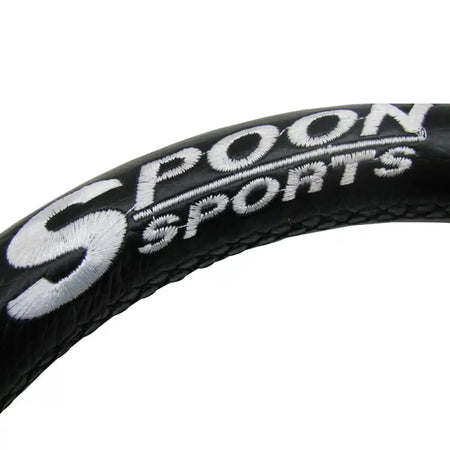 Universal Fitment Steering Wheel Battle Type 300Mm Whole Black & Spoon Whole Black
