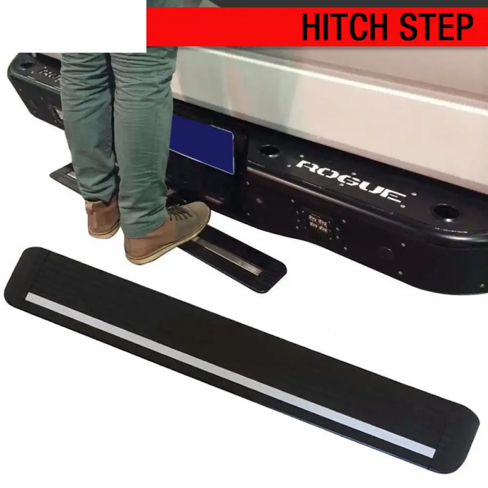 Universal For Cars With 2Ã¢ÂÂÃ¢ÂÂ Receiver 35Ã¢ÂÂÃ¢ÂÂ Rear Hitch Step Bumper Bar Unpainted Raw Material Black #A