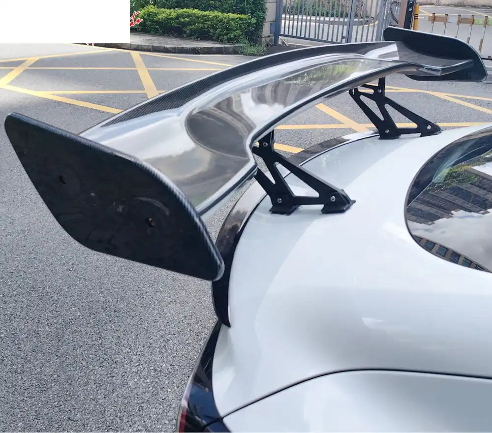 Universal JDM GT Style Carbon Fiber Print Trunk Spoiler ABS w/ Light