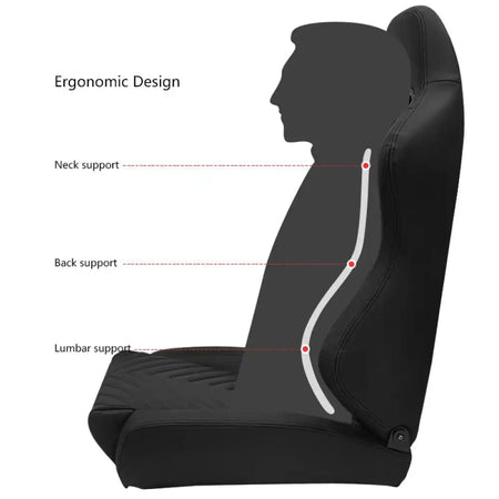 Universal Pair Reclinable Racing Seat with Dual Slider