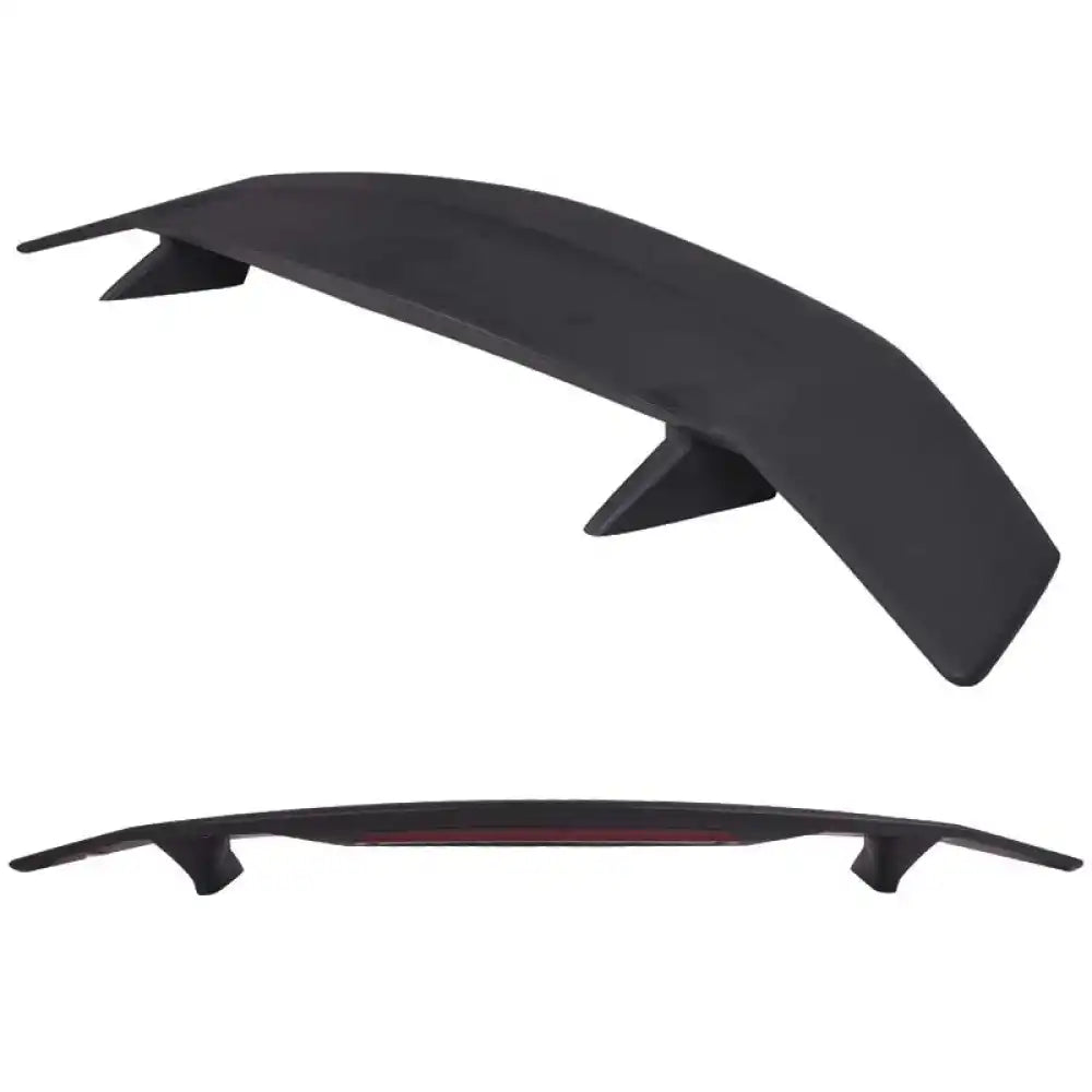 Universal Rear Spoiler Wing With 3rd Brake Light Ikon Style Trunk Wing Tail