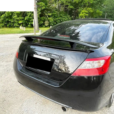 Universal Rear Spoiler Wing With 3rd Brake Light Ikon Style Trunk Wing Tail